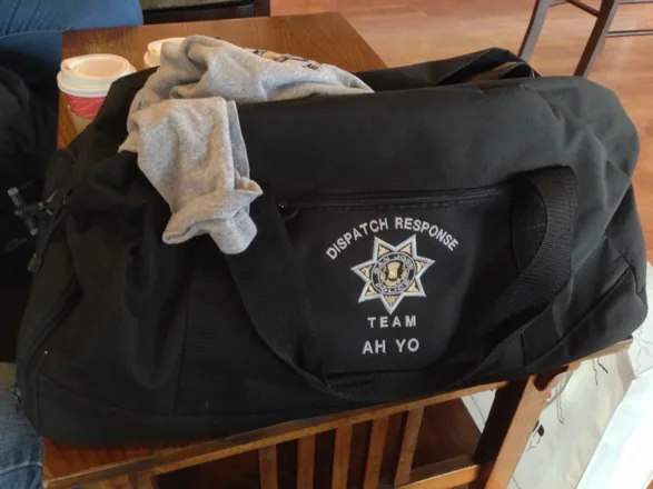 Custom embroidered tote bag