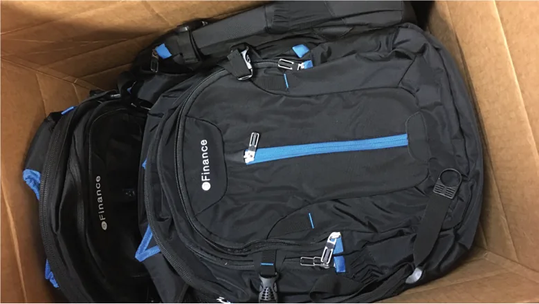 Custom branded backpacks