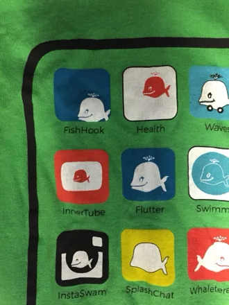 Custom branded kids t-shirt design