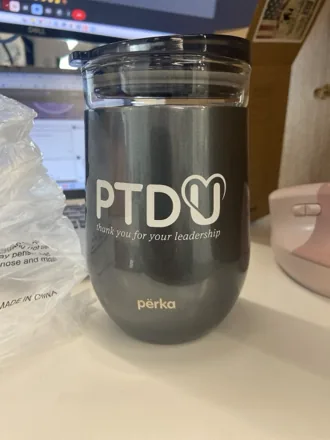 Custom branded wine mug
